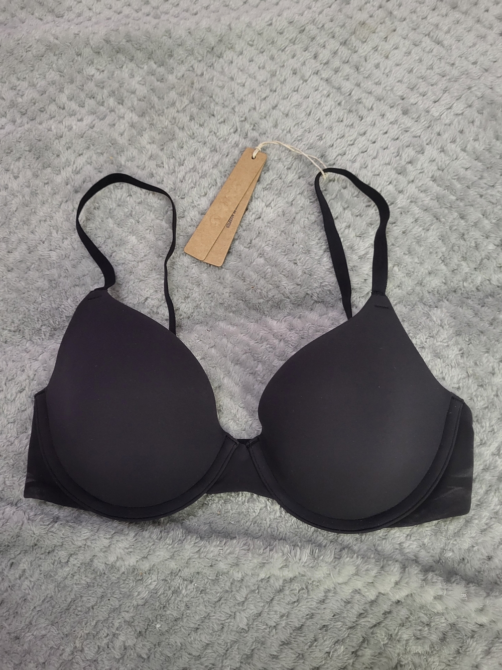 NWT SKIMS Black Smooth T-Shirt Bra 32C